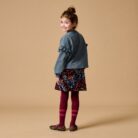 June Ruffle Sweater - Stormy Weather - Petit Blush