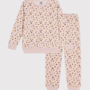 Junior Velours Pyjama - Flowers - Petit Bateau