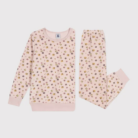 Junior Velours Pyjama - Flowers - Petit Bateau