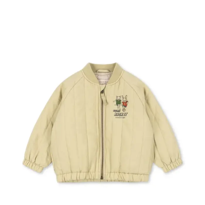 Juno Bomber Jacket - Pale Olive Green - Konges Slojd Juno Bomber Jacket - Pale Olive Green - Konges Slojd