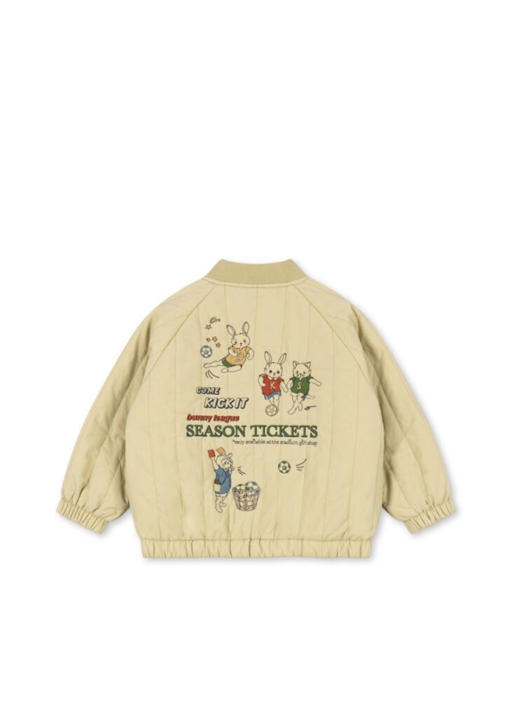 Juno Bomber Jacket - Pale Olive Green - Konges Slojd Juno Bomber Jacket - Pale Olive Green - Konges Slojd