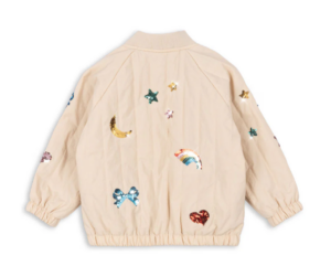 Juno Sequin Bomber Jacket - Smoke Gray - Konges Slojd
