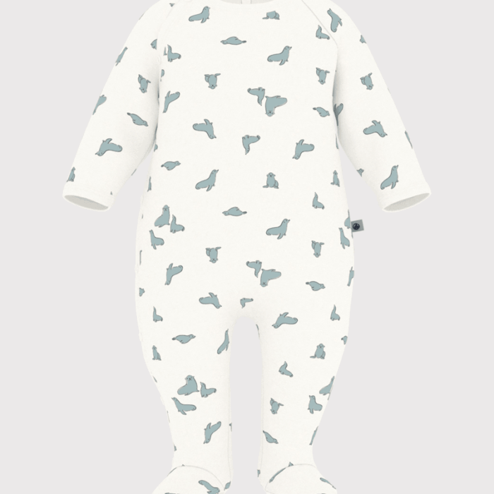 Katoenen Babypyjama - Zeehond - Petit Bateau Katoenen Babypyjama - Zeehond - Petit Bateau