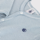 Katoenen Babypyjama Streepjes - Blauw - Petit Bateau