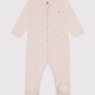 Katoenen Babypyjama Streepjes - Blush - Petit Bateau