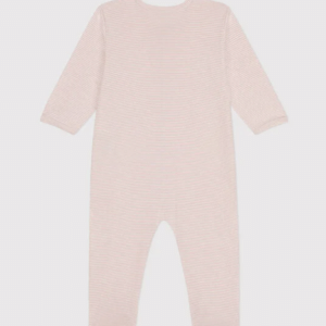 Katoenen Babypyjama Streepjes - Blush - Petit Bateau Katoenen Babypyjama Streepjes - Blush - Petit Bateau