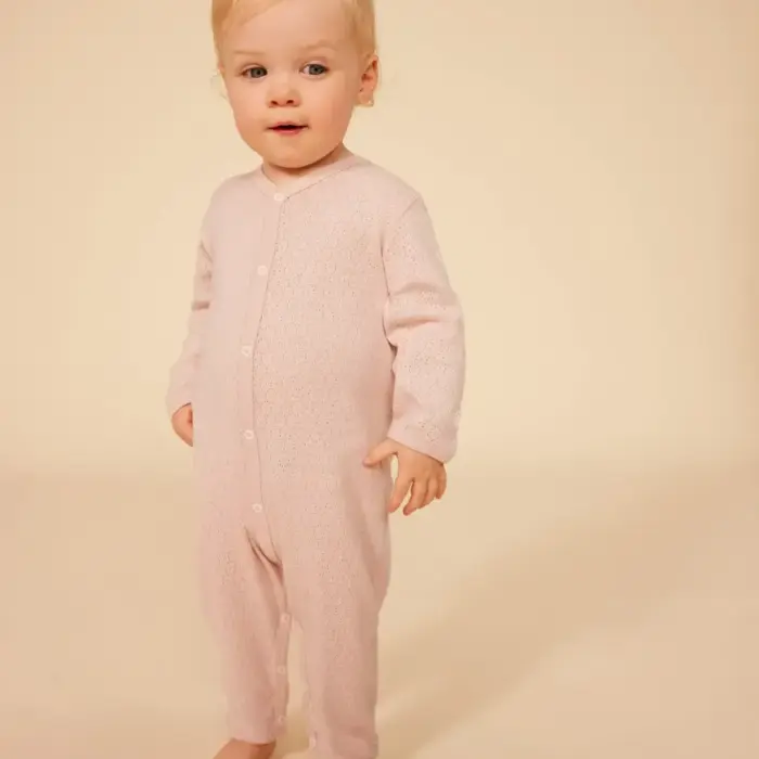 Katoenen Pyjama Zonder Voetjes - Rose - Petit Bateau Katoenen Pyjama Zonder Voetjes - Rose - Petit Bateau