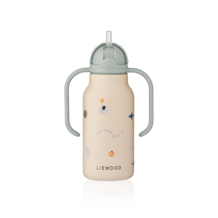 Kimmie Water Bottle 250 ml - Flying / Sandy - Liewood