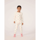 Kinderpyjama Badstof - Gekleurde Hartjes - Petit Bateau