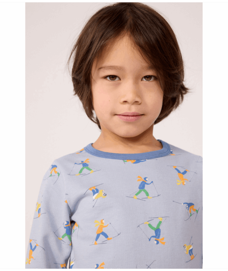 Kinderpyjama Fleece - Ski - Petit Bateau