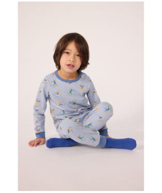 Kinderpyjama Fleece - Ski - Petit Bateau Kinderpyjama Fleece - Ski - Petit Bateau