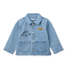 Kinsley Placement Denim Overshirt - Cool kids / Light blue denim - Liewood