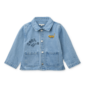 Kinsley Placement Denim Overshirt - Cool kids / Light blue denim - Liewood