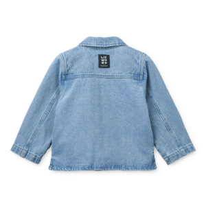 Kinsley Placement Denim Overshirt - Cool kids / Light blue denim - Liewood