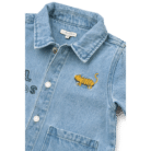 Kinsley Placement Denim Overshirt - Cool kids / Light blue denim - Liewood