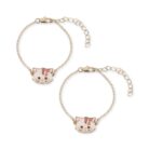 Kitty Bestie Bracelets 2 Pcs - Gold - Konges Slojd