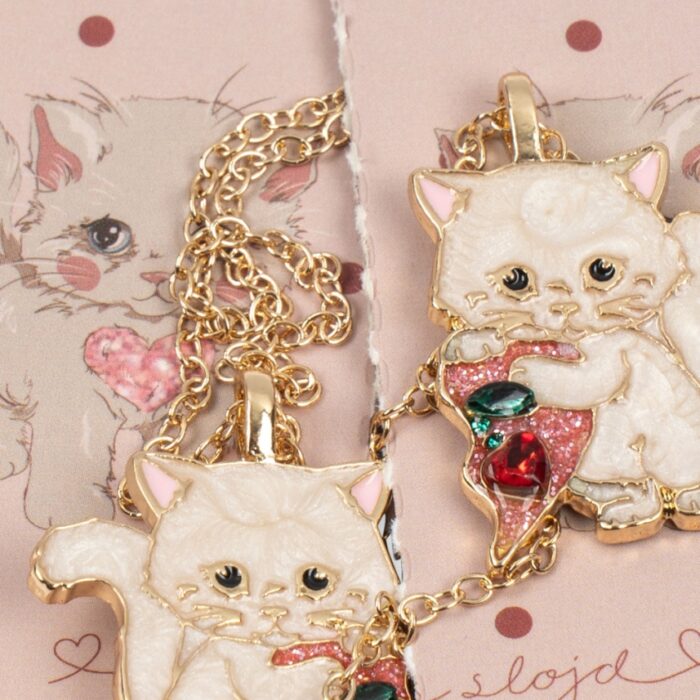 Kitty Bestie Necklace - Gold - Konges Slojd