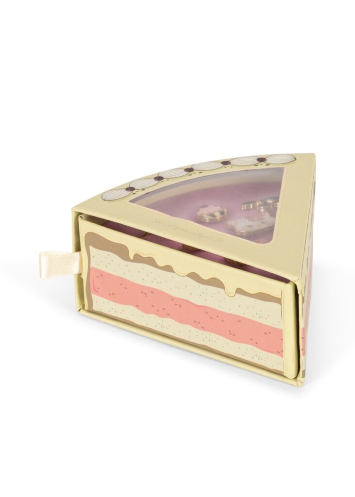 Kitty Sweets Ring Set 6 Pcs - Gold - Konges Slojd