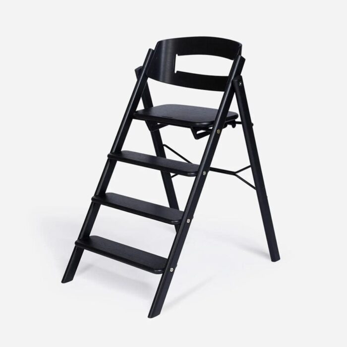 Klapp Foldable High Chair - Black Premium Oak - KAOS Klapp Foldable High Chair - Black Premium Oak - KAOS