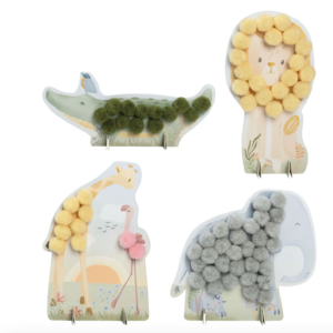 Knutselset Pompom - Safari - Little Dutch