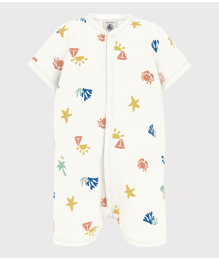 Kort Katoenen Kruippakje - Sea - Petit Bateau
