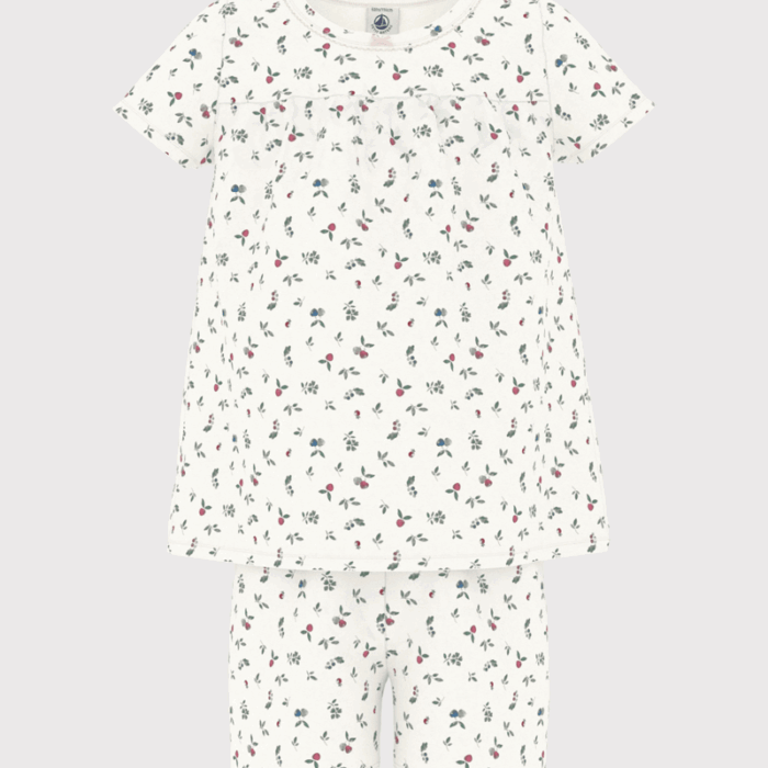 Korte Katoenen Pyjama - Fleur - Petit Bateau Korte Katoenen Pyjama - Fleur - Petit Bateau