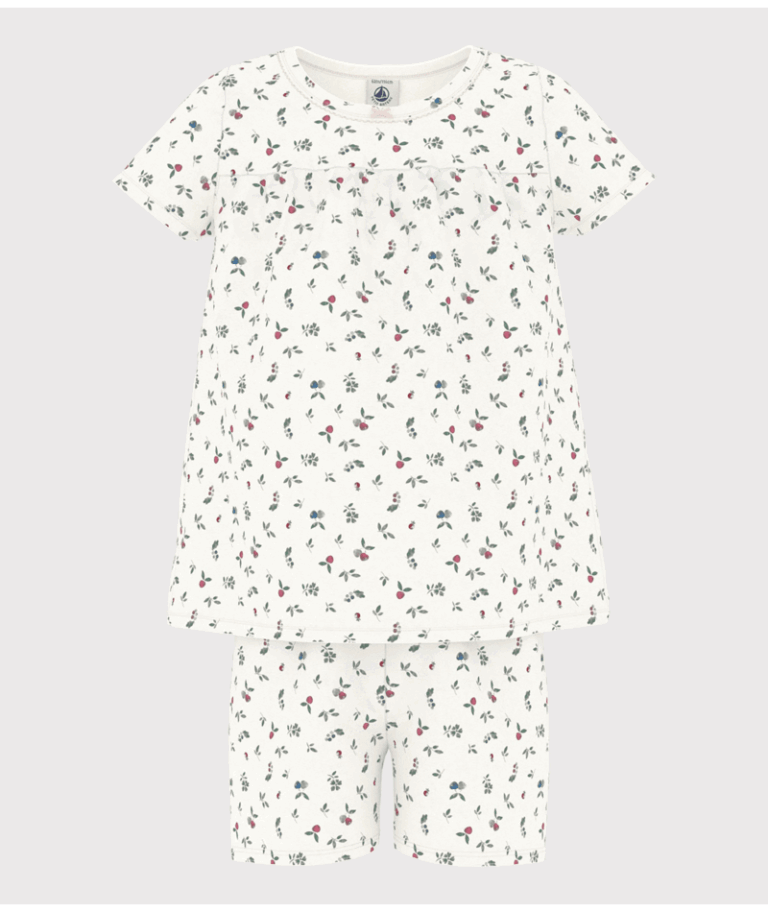 Korte Katoenen Pyjama - Fleur - Petit Bateau