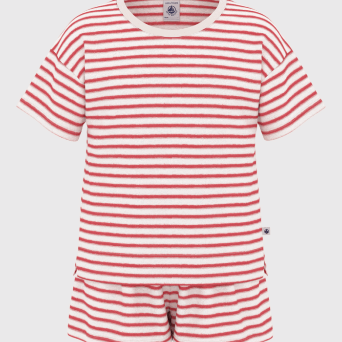 Korte Katoenen Pyjama - Gestreept Spicy - Petit Bateau