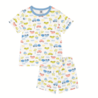 Korte Katoenen Pyjama uit 2 stuks - Autootjesprint - Petit Bateau