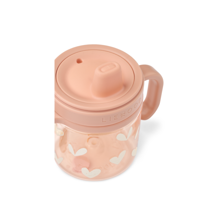 Kylo Tritan Sippy Cup 280ml - Sweethearts / Pale tuscany - Liewood
