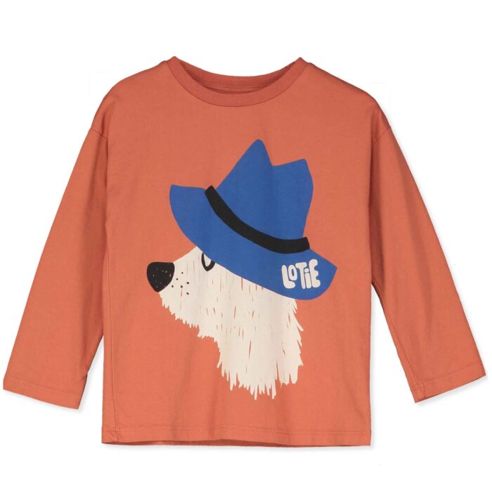 LS Shirt - Chill Dog Clay - Lotiekids LS Shirt - Chill Dog Clay - Lotiekids