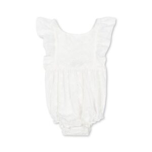 Lacey Romper - Optic White - Konges Slojd