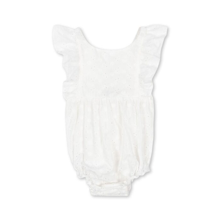 Lacey Romper - Optic White - Konges Slojd