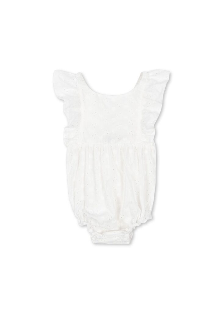 Lacey Romper - Optic White - Konges Slojd