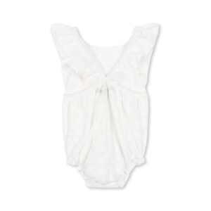 Lacey Romper - Optic White - Konges Slojd