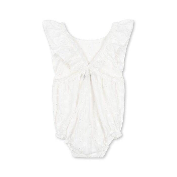 Lacey Romper - Optic White - Konges Slojd