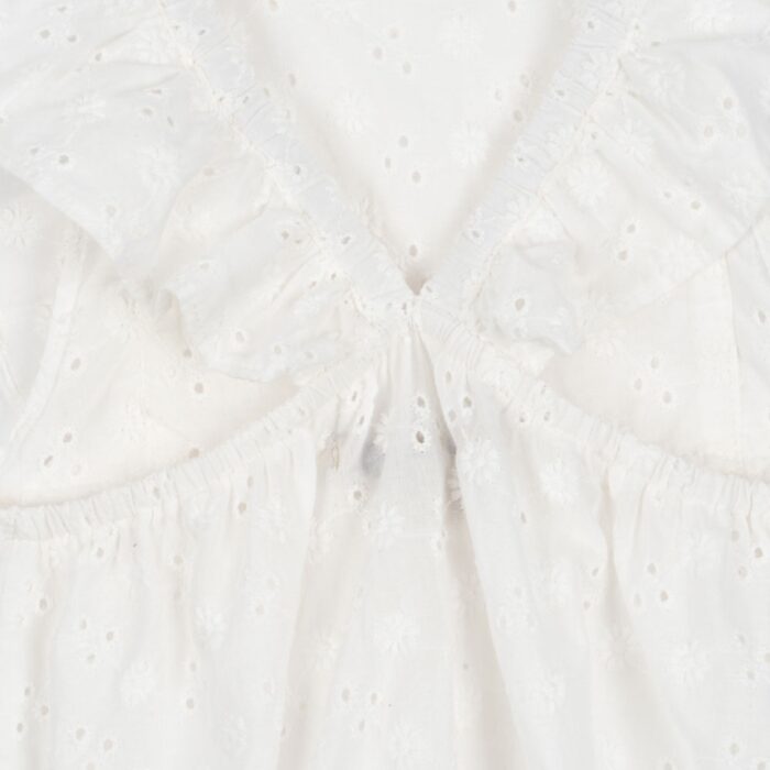 Lacey Romper - Optic White - Konges Slojd