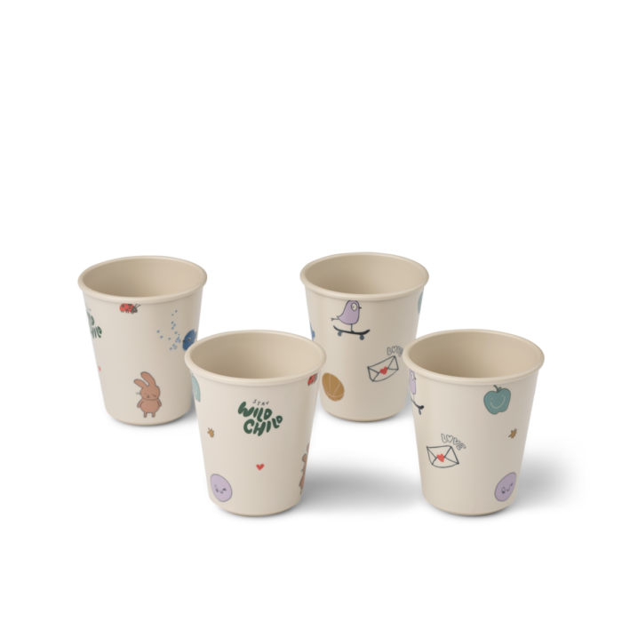 Lana Cup 4-Pack - Tamtam / Sandy - Liewood