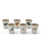 Lana Cup 6-Pack - Dinosaurs / Mist - Liewood