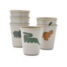 Lana Cup 6-Pack - Dinosaurs / Mist - Liewood