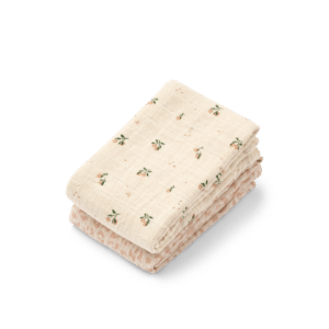 Lewis Muslin Cloth 2-Pack - Mini leo / Mini peach Mix - Liewood