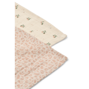 Lewis Muslin Cloth 2-Pack - Mini leo / Mini peach Mix - Liewood