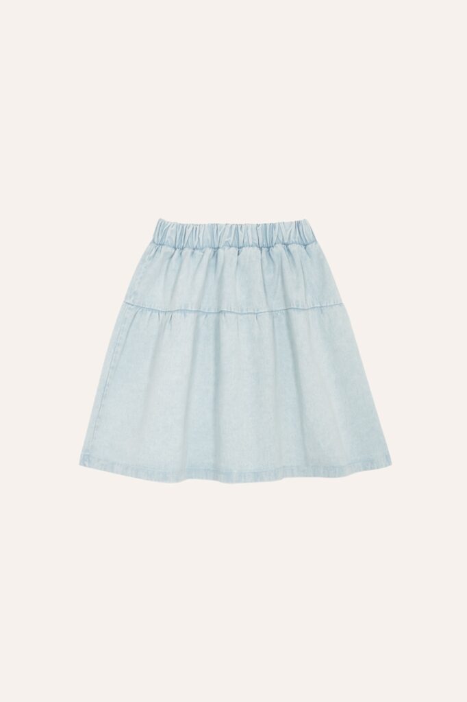 Light Blue Denim Skirt - Light Blue - The Campamento