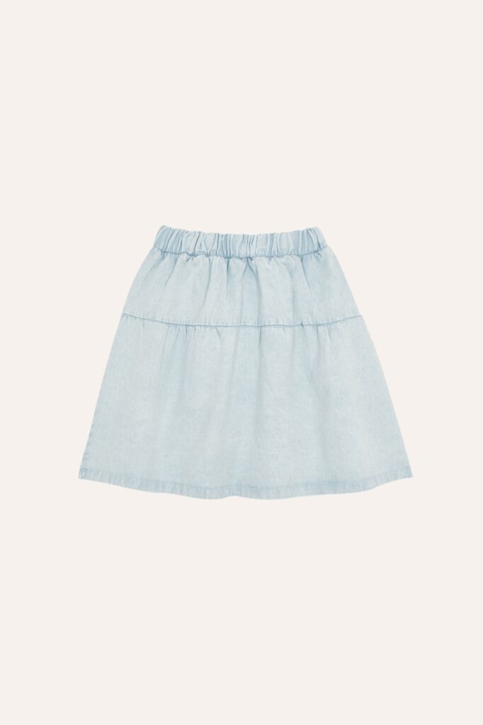 Light Blue Denim Skirt - Light Blue - The Campamento