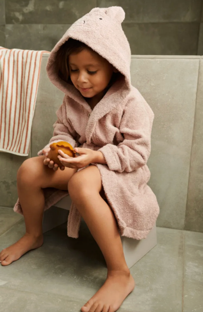 Lily Rabbit Bathrobe - Rose - Liewood