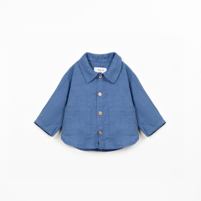 Linen Shirt - Ocean Blue - Play Up Linen Shirt - Ocean Blue - Play Up