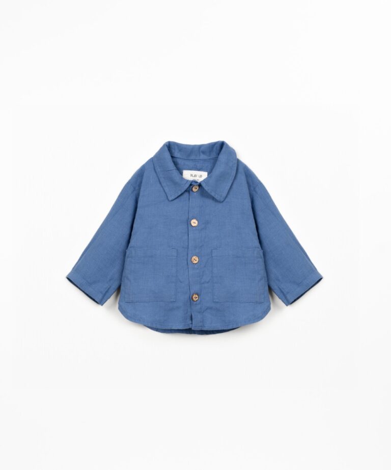 Linen Shirt - Ocean Blue - Play Up