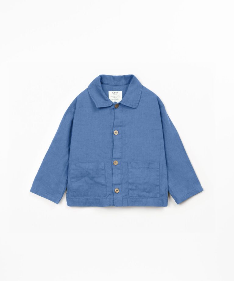 Linen Shirt - Ocean Blue - Play Up Junior