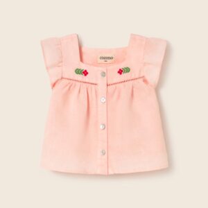 Linen Shirt Vivi - Cloud Pink - My Little Cozmo