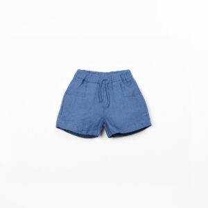 Linen Shorts - Ocean Blue - Play Up